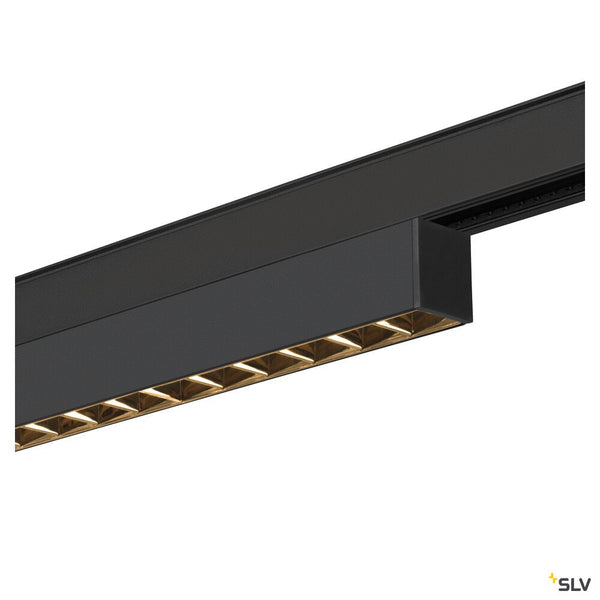 SLV IN-LINE 22 48V TRACK, Darklight Reflector, DALI, spot, black / black, 7.3W, 610lm, 3000K, CRI90, 35° 1006629