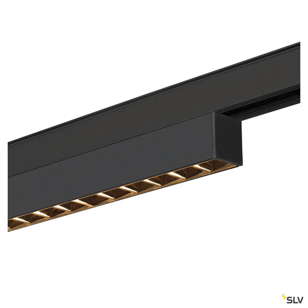 SLV IN-LINE 44 48V TRACK, Darklight Reflector, DALI, spot, black / black, 14W, 1180lm, 2700K, CRI90, 35° 1006633