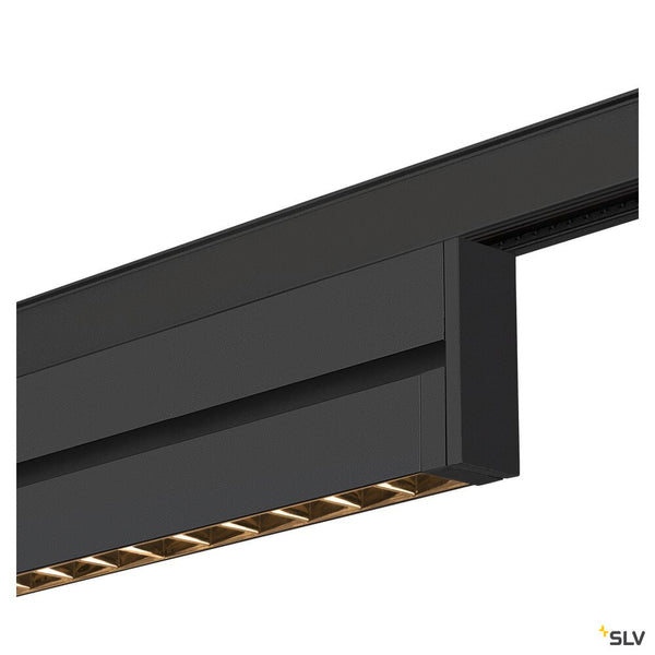 SLV IN-LINE 24 48V TRACK, Move DALI, Darklight Reflector, spot, black / black, 7.3W, 610lm, 3000K, CRI90, 35° 1006641