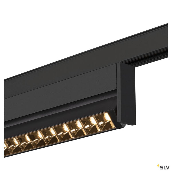 SLV IN-LINE 24 48V TRACK, Move DALI, Darklight Reflector, spot, black / black, 7.3W, 610lm, 3000K, CRI90, 35° 1006641