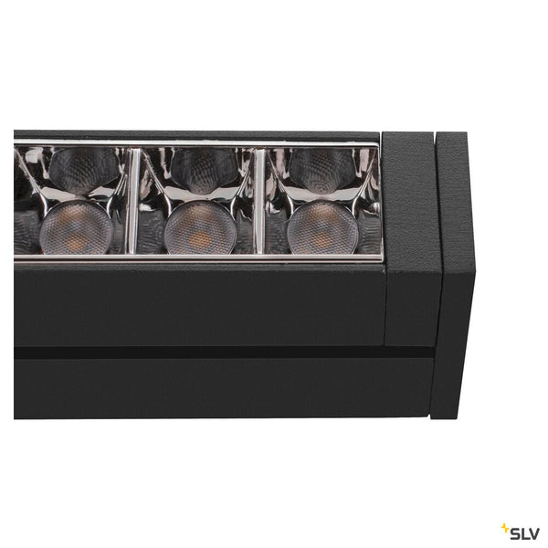SLV IN-LINE 24 48V TRACK, Move DALI, Darklight Reflector, spot, black / black, 7.3W, 610lm, 3000K, CRI90, 35° 1006641