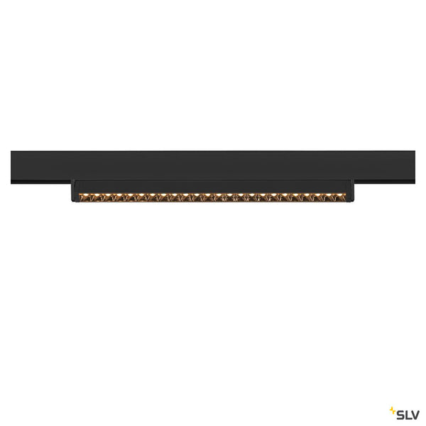 SLV IN-LINE 46 48V TRACK, Move DALI, Darklight Reflector, spot, black / black, 14W, 1180lm, 2700K, CRI90, 35° 1006645