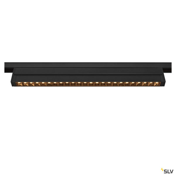 SLV IN-LINE 46 48V TRACK, Move DALI, Darklight Reflector, spot, black / black, 14W, 1180lm, 2700K, CRI90, 35° 1006645