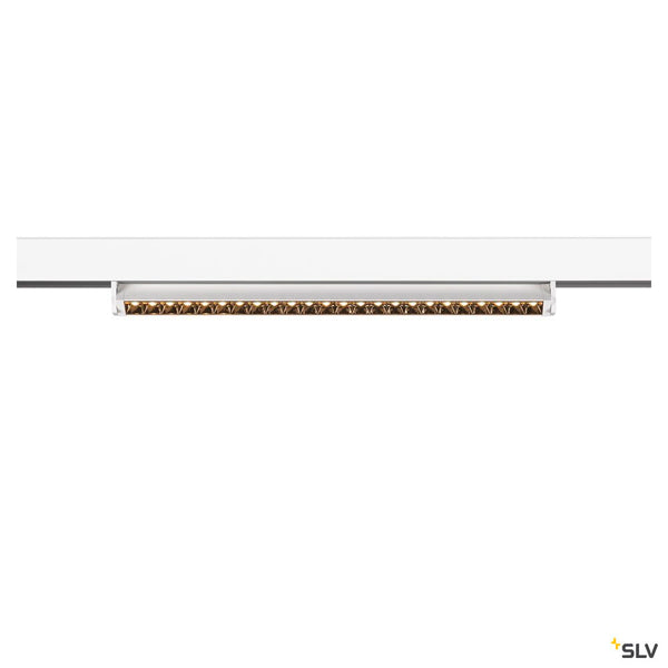 SLV IN-LINE 46 48V TRACK, Move DALI, Darklight Reflector, spot, white / white, 14W, 1180lm, 2700K, CRI90, 35° 1006646