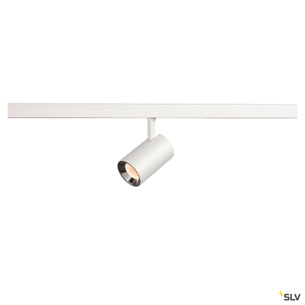 SLV NUMINOS® XS 48V TRACK, DALI, spot, white / chrome, 8.7W, 650lm, 2700K, CRI90, 40° 1006665