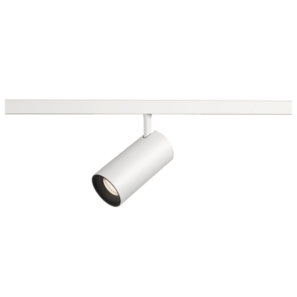 SLV NUMINOS® S, 48V spot, round, 4000 K, 16 W, DALI 2, 20°, matt white / matt black 1006750