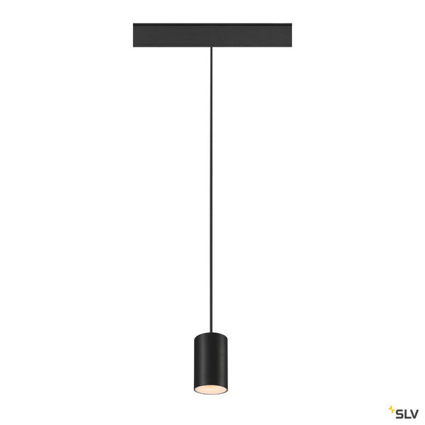 SLV NUMINOS® XS 48V TRACK, DALI, pendant light, black / white, 8.7W, 650lm, 2700K, CRI90, 40° 1006763