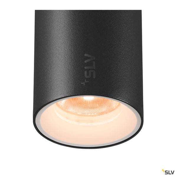 SLV NUMINOS® XS 48V TRACK, DALI, pendant light, black / white, 8.7W, 670lm, 2700K, CRI90, 55° 1006766