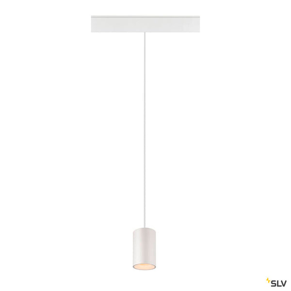 SLV NUMINOS® XS 48V TRACK, DALI, pendant light, white / white, 8.7W, 670lm, 2700K, CRI90, 20° 1006769