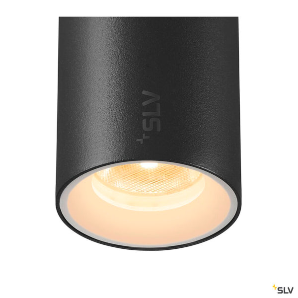 SLV NUMINOS® XS 48V TRACK, DALI, pendant light, black / white, 8.7W, 730lm, 3000K, CRI90, 20° 1006778