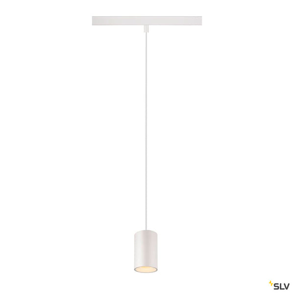 SLV NUMINOS® XS 48V TRACK, DALI, pendant light, white / white, 8.7W, 730lm, 3000K, CRI90, 20° 1006787
