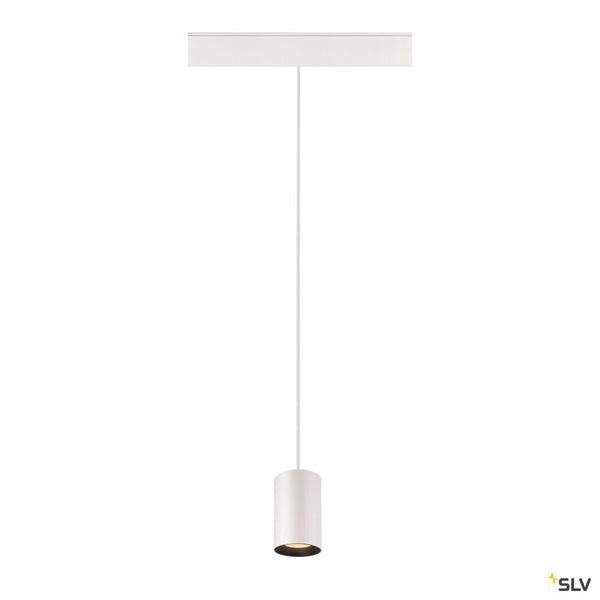 SLV NUMINOS® XS 48V TRACK, DALI, pendant light, white / black, 8.7W, 670lm, 3000K, CRI90, 40° 1006789