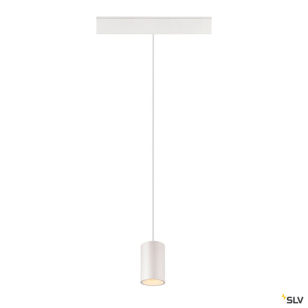SLV NUMINOS® XS 48V TRACK, DALI, pendant light, white / white, 8.7W, 700lm, 3000K, CRI90, 40° 1006790