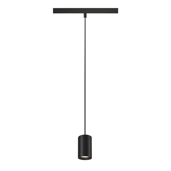 SLV NUMINOS® XS, 48V pendant light, pendant length 150 cm, 4000 K, 20°, DALI 2, matt black 1006795