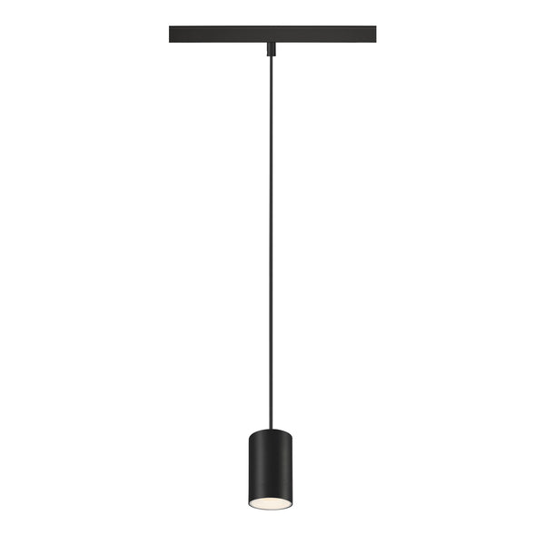 SLV NUMINOS® XS, 48V pendant light, pendant length 150 cm, 4000 K, 55°, DALI 2, matt black / matt white 1006802