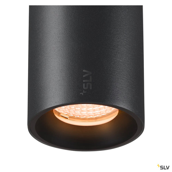 SLV NUMINOS® S 48V TRACK, DALI, pendant light, black / black, 16W, 960lm, 2700K, CRI90, 55° 1006819