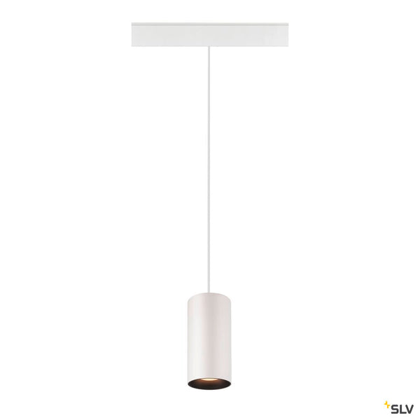 SLV NUMINOS® S 48V TRACK, DALI, pendant light, white / black, 16W, 1000lm, 2700K, CRI90, 20° 1006822