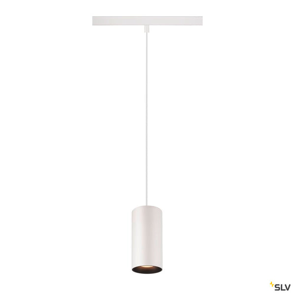 SLV NUMINOS® S 48V TRACK, DALI, pendant light, white / black, 16W, 970lm, 2700K, CRI90, 40° 1006825