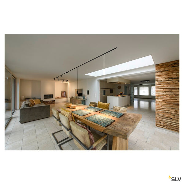 SLV NUMINOS® S 48V TRACK, DALI, pendant light, black / black, 16W, 1030lm, 3000K, CRI90, 40° 1006834