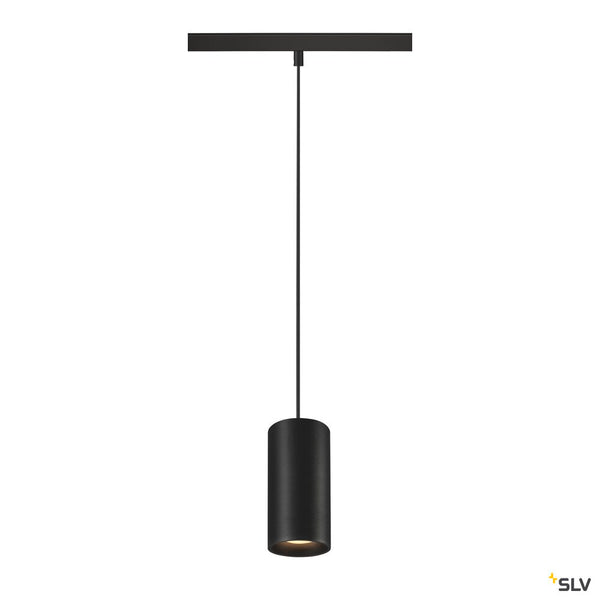 SLV NUMINOS® S 48V TRACK, DALI, pendant light, black / black, 16W, 1030lm, 3000K, CRI90, 55° 1006837