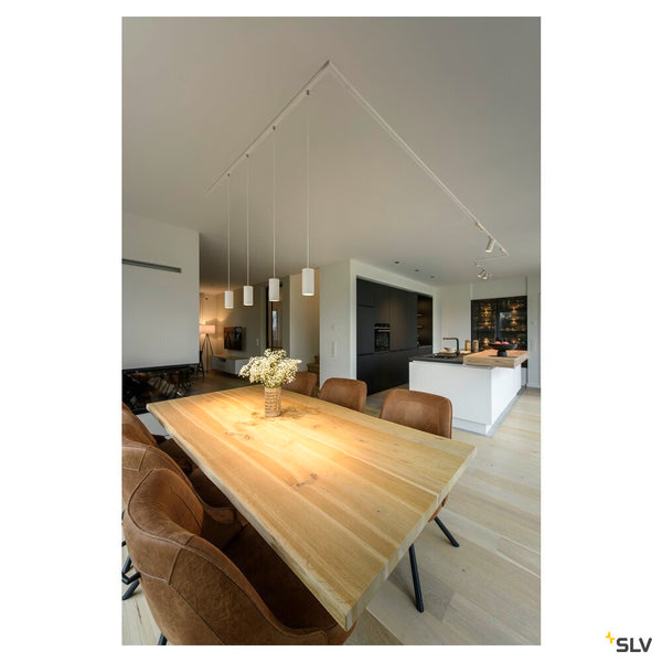 SLV NUMINOS® S 48V TRACK, DALI, pendant light, white / white, 16W, 1120lm, 3000K, CRI90, 40° 1006844