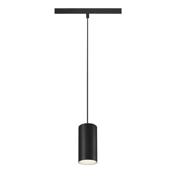 SLV NUMINOS® S, 48V pendant light, pendant length 150 cm, 4000 K, 40°, DALI 2, matt black / matt white 1006853