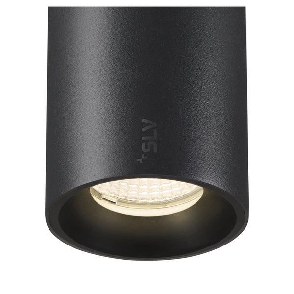 SLV NUMINOS® S, 48V pendant light, pendant length 150 cm, 4000 K, 55°, DALI 2, matt black 1006855