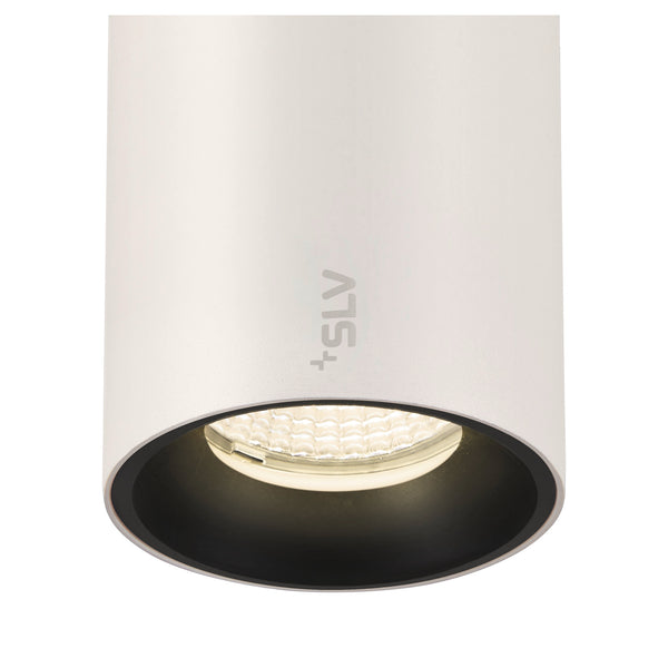 SLV NUMINOS® S, 48V pendant light, pendant length 150 cm, 4000 K, 40°, DALI 2, matt white / matt black 1006861