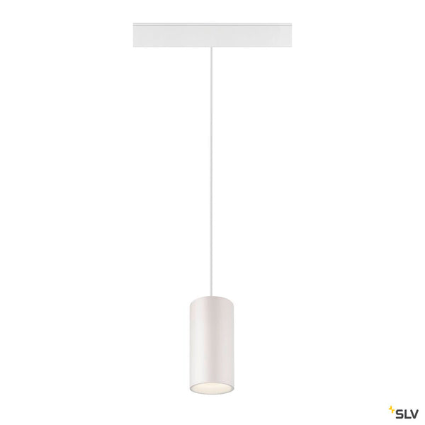 SLV NUMINOS® S, 48V pendant light, pendant length 150 cm, 4000 K, 55°, DALI 2, matt white 1006865