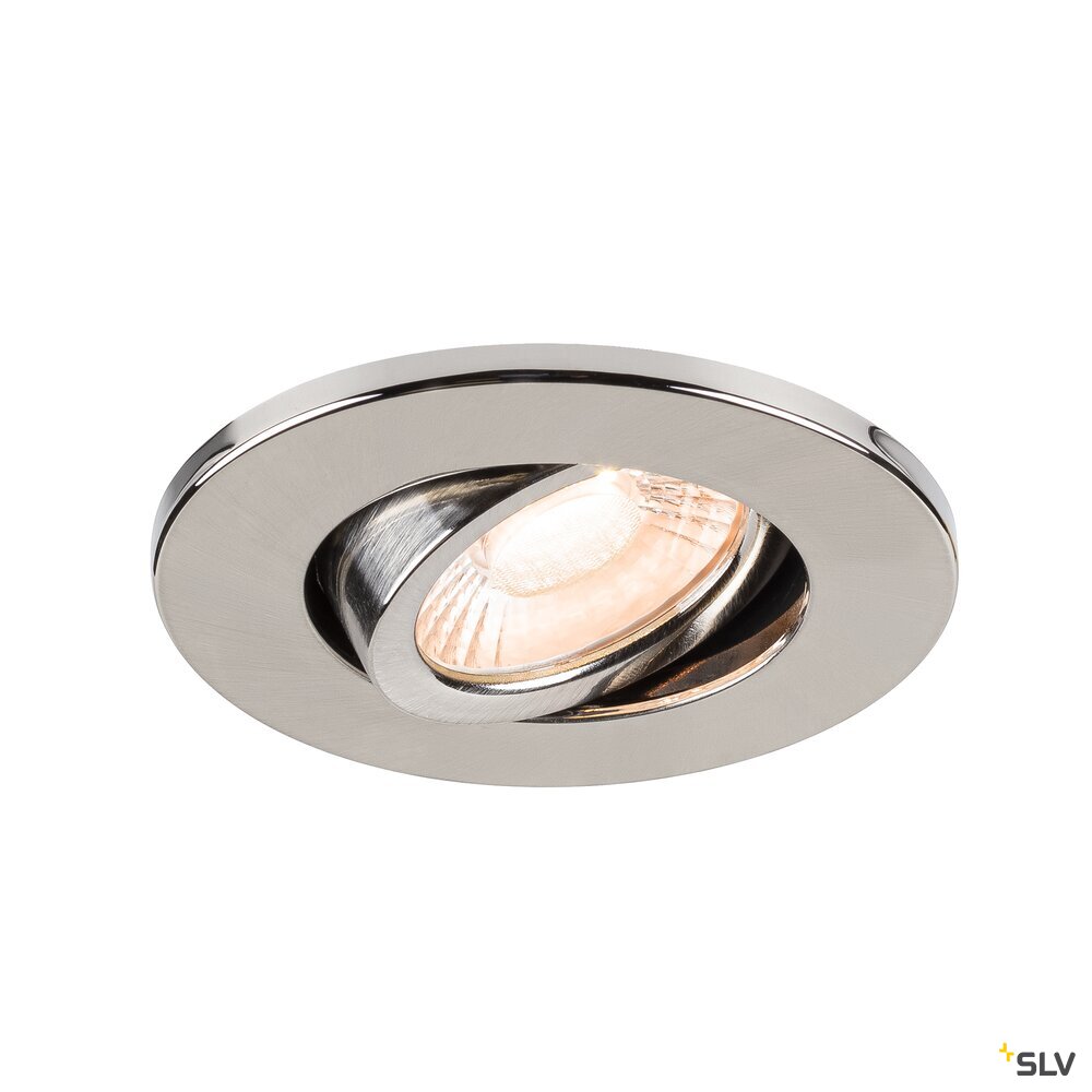 SLV UNIVERSAL DOWNLIGHT Cover, for Downlight IP20, pivoting, round, aluminium 1007093