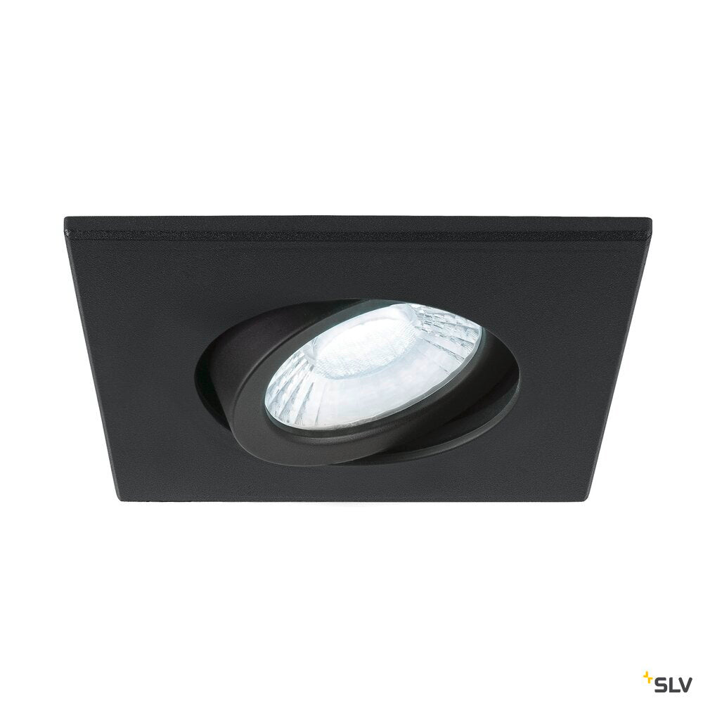 SLV UNIVERSAL DOWNLIGHT cover, for downlight IP20, pivoting, square, black 1007184
