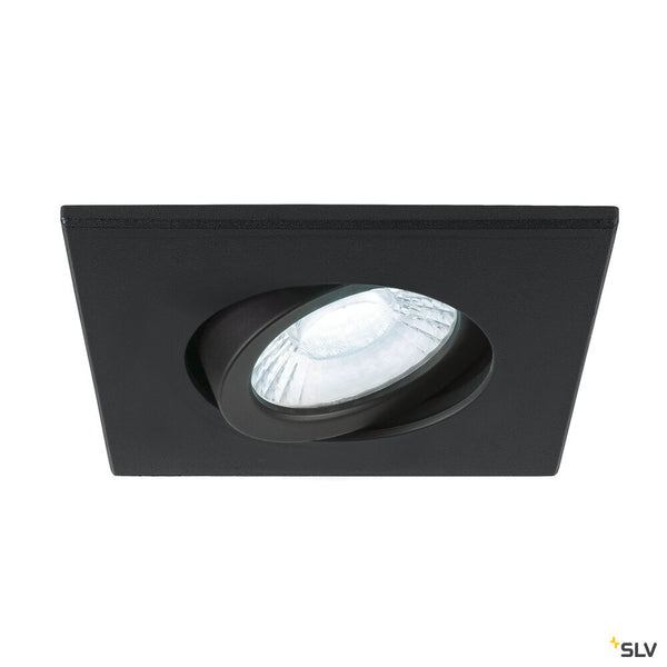 SLV UNIVERSAL DOWNLIGHT cover, for downlight IP20, pivoting, square, black 1007184