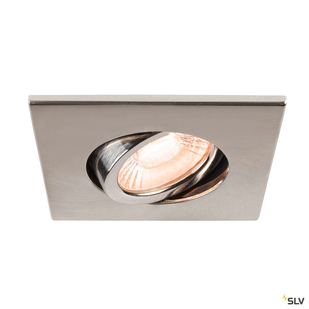 SLV UNIVERSAL DOWNLIGHT cover, for downlight IP20, pivoting, square, aluminium 1007186