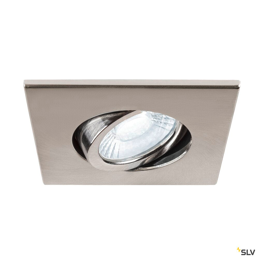 SLV UNIVERSAL DOWNLIGHT cover, for downlight IP20, pivoting, square, aluminium 1007186