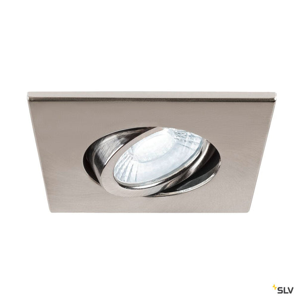 SLV UNIVERSAL DOWNLIGHT cover, for downlight IP20, pivoting, square, aluminium 1007186