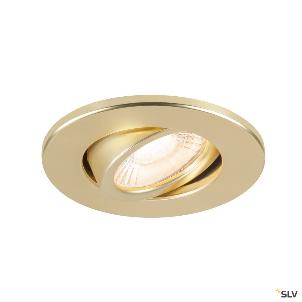 SLV UNIVERSAL DOWNLIGHT cover, for downlight IP20, pivoting, round, gold matt 1007191