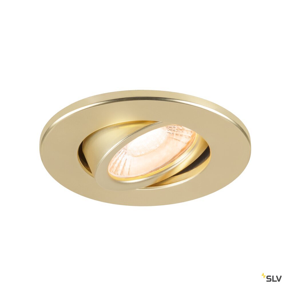 SLV UNIVERSAL DOWNLIGHT cover, for downlight IP20, pivoting, round, gold matt 1007191