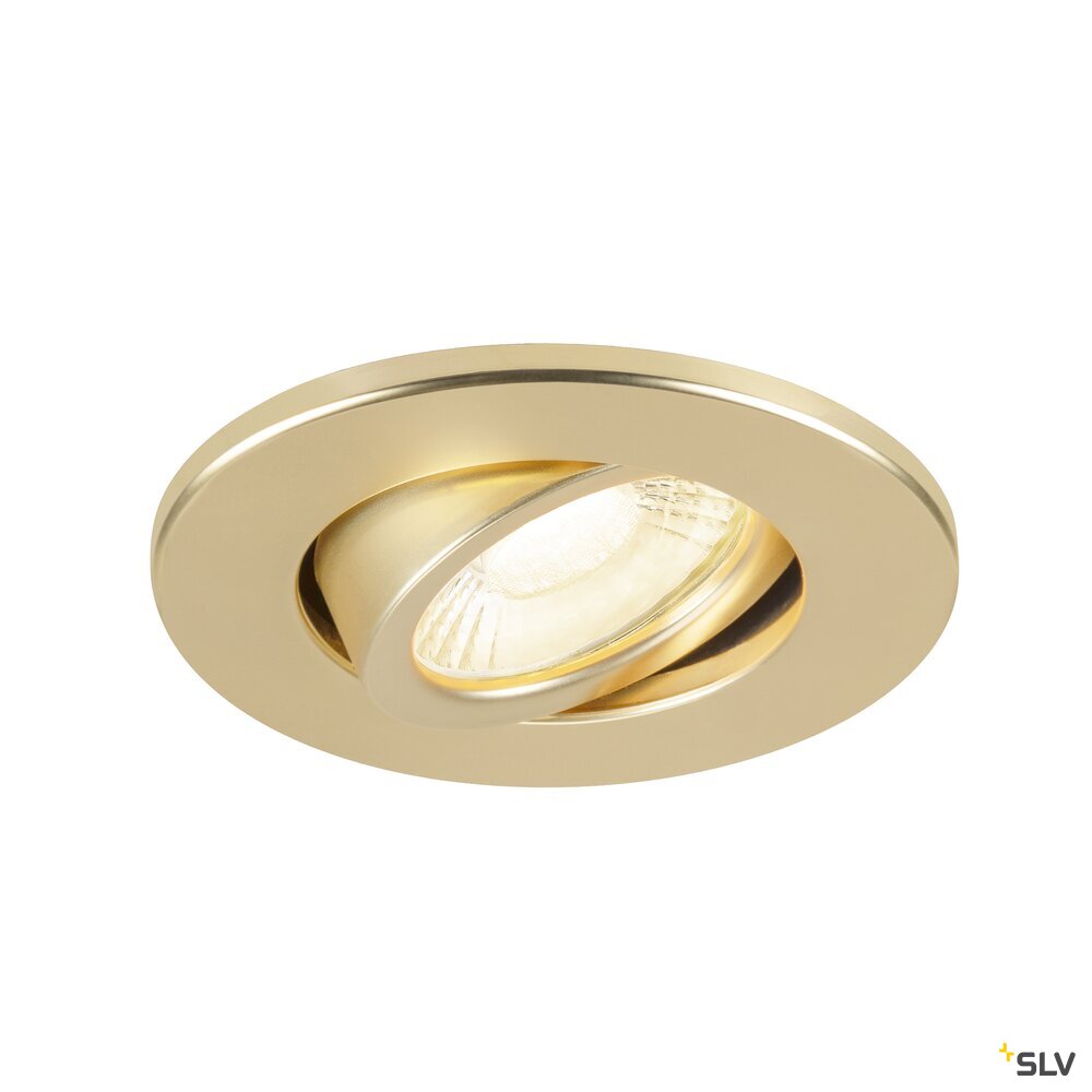 SLV UNIVERSAL DOWNLIGHT cover, for downlight IP20, pivoting, round, gold matt 1007191