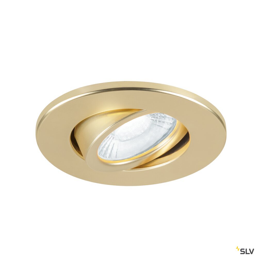 SLV UNIVERSAL DOWNLIGHT cover, for downlight IP20, pivoting, round, gold matt 1007191