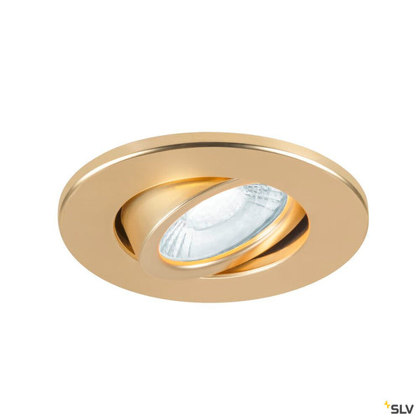 SLV UNIVERSAL DOWNLIGHT cover, for downlight IP20, pivoting, round, gold matt 1007191