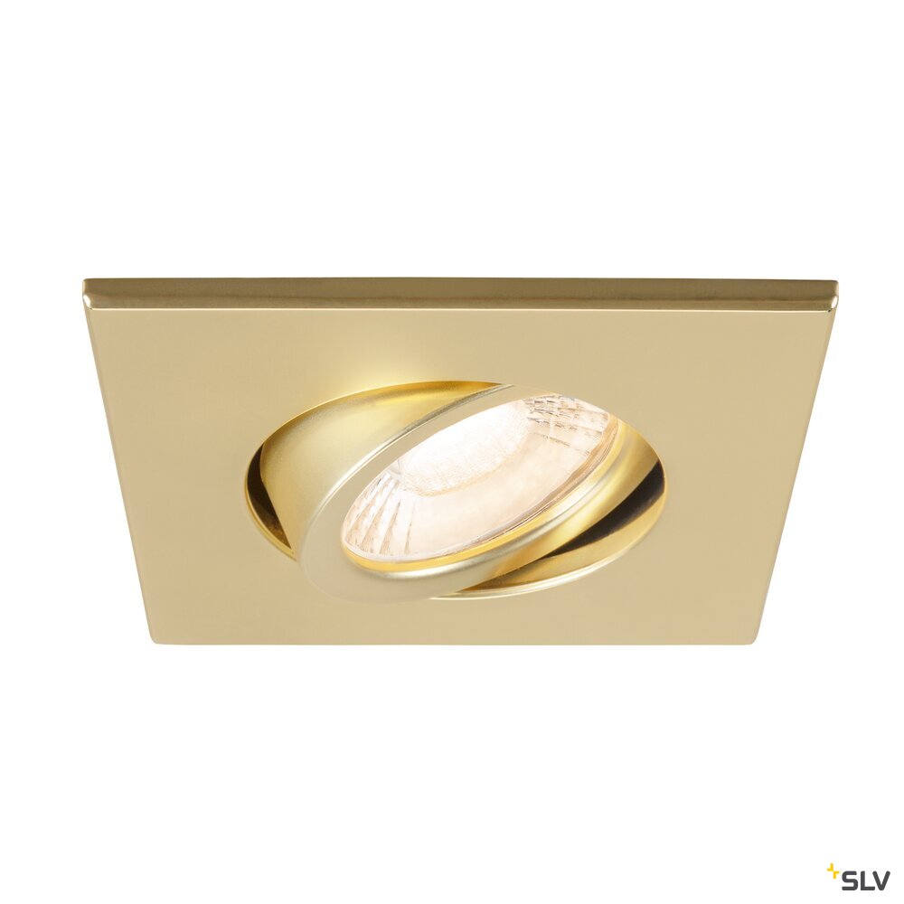 SLV UNIVERSAL DOWNLIGHT cover, for downlight IP20, pivoting, square, gold matt 1007194