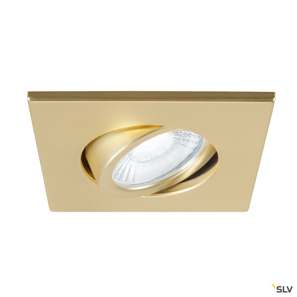 SLV UNIVERSAL DOWNLIGHT cover, for downlight IP20, pivoting, square, gold matt 1007194
