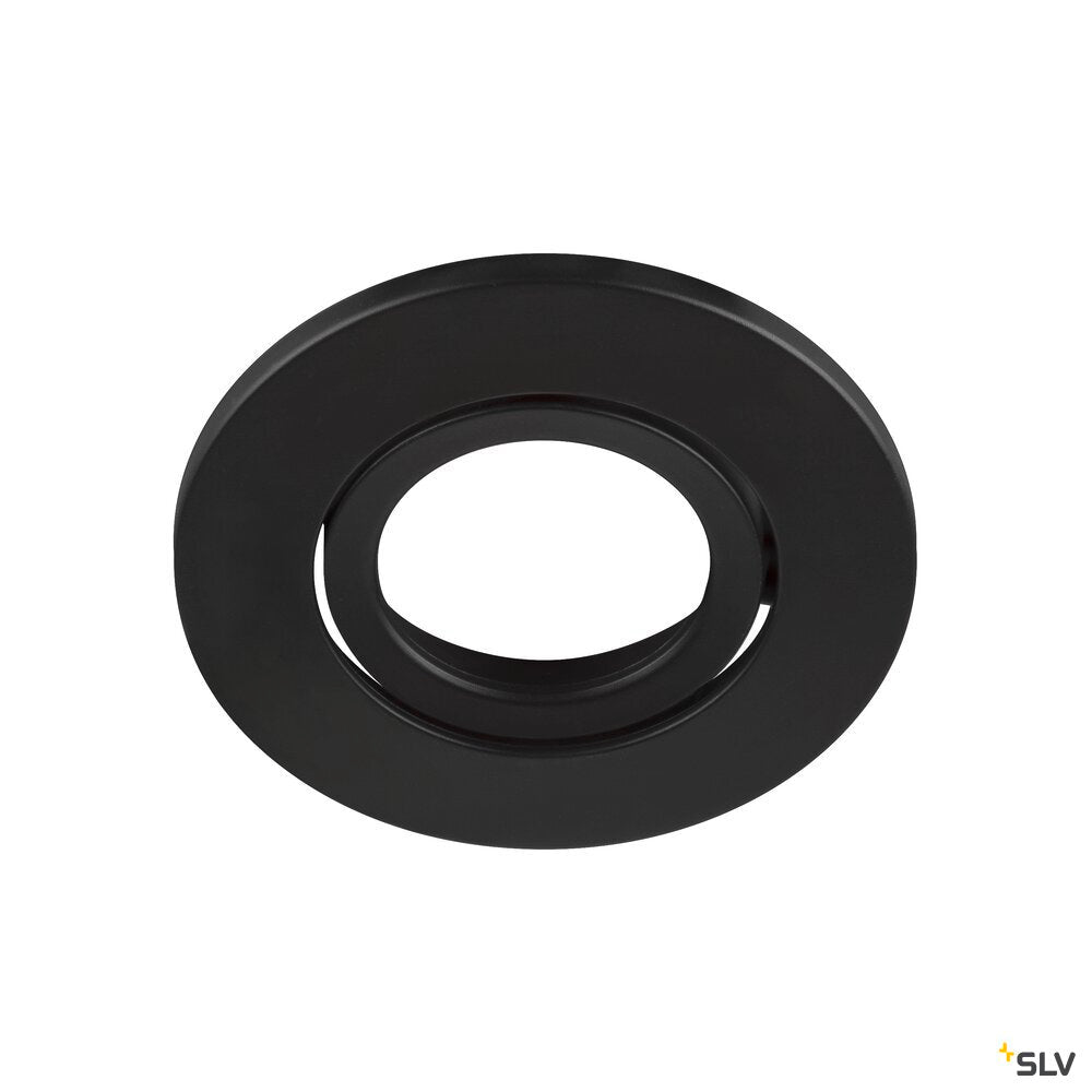 SLV UNIVERSAL DOWNLIGHT Cover, for Downlight IP20, pivoting, round, black 1007091
