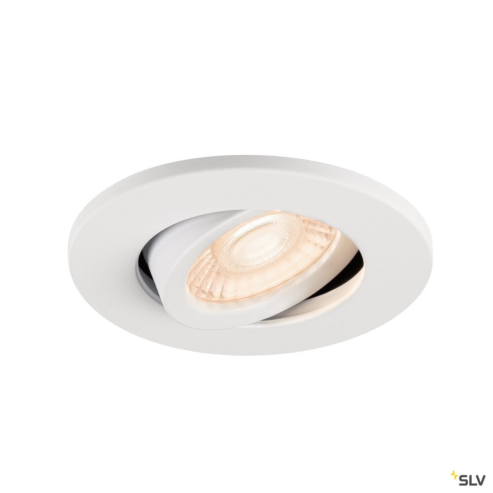 SLV UNIVERSAL DOWNLIGHT Cover, for Downlight IP20, pivoting, round, white 1007092