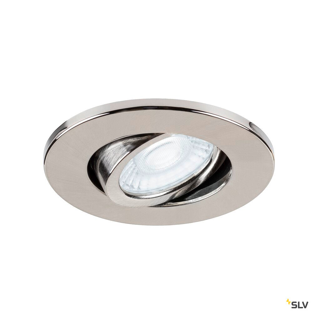 SLV UNIVERSAL DOWNLIGHT Cover, for Downlight IP20, pivoting, round, aluminium 1007093