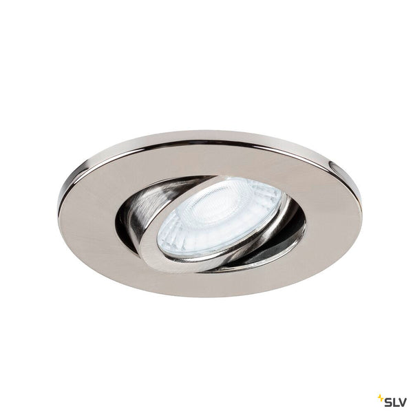 SLV UNIVERSAL DOWNLIGHT Cover, for Downlight IP20, pivoting, round, aluminium 1007093