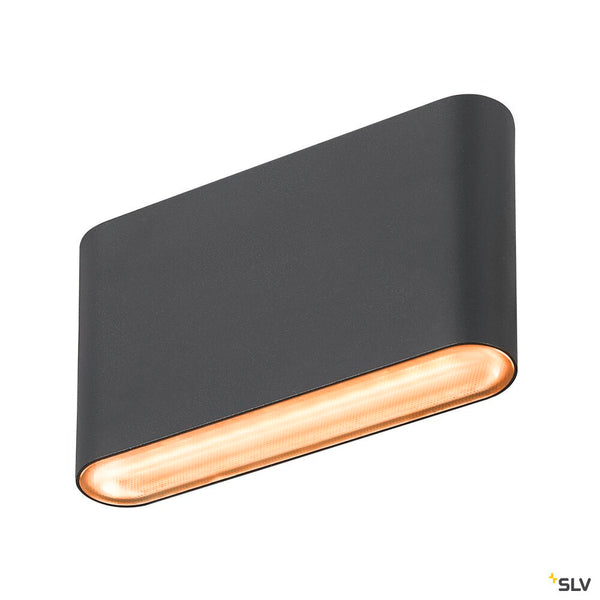 SLV OVAL 14 WL, wall-mounted light 2700/3000K, 6W, black 1007142