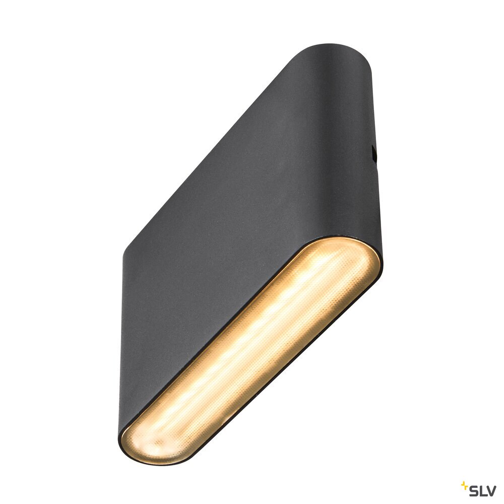 SLV OVAL 14 WL, wall-mounted light 2700/3000K, 6W, black 1007142