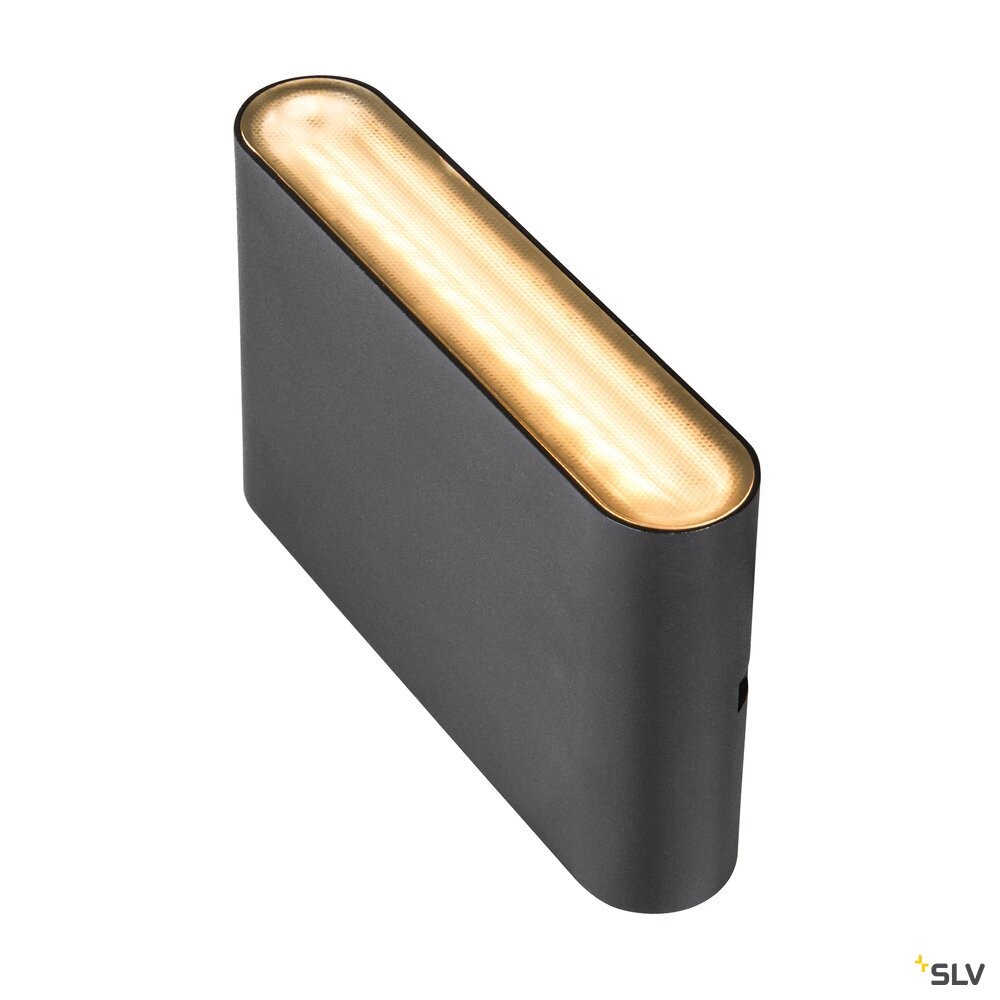 SLV OVAL 14 WL, wall-mounted light 2700/3000K, 6W, black 1007142