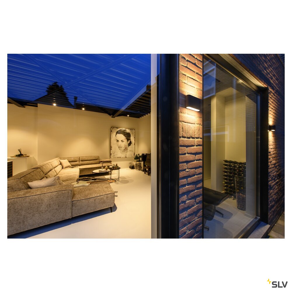 SLV OVAL 14 WL, wall-mounted light 2700/3000K, 6W, black 1007142